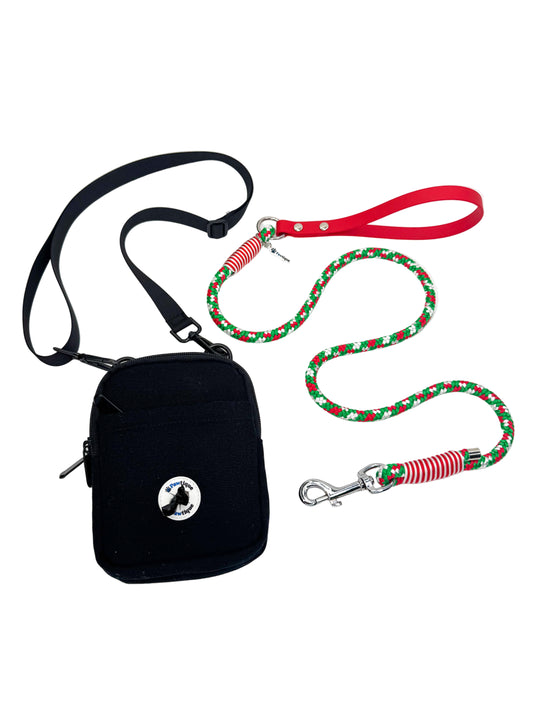 4ft Jingle Paws Rope Lead + Walkies Bag *Special offer bundle*
