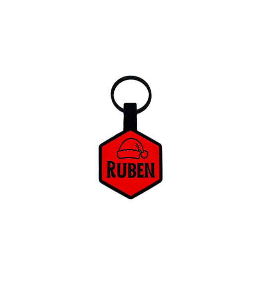 Christmas Diamond Silicone ID Tag