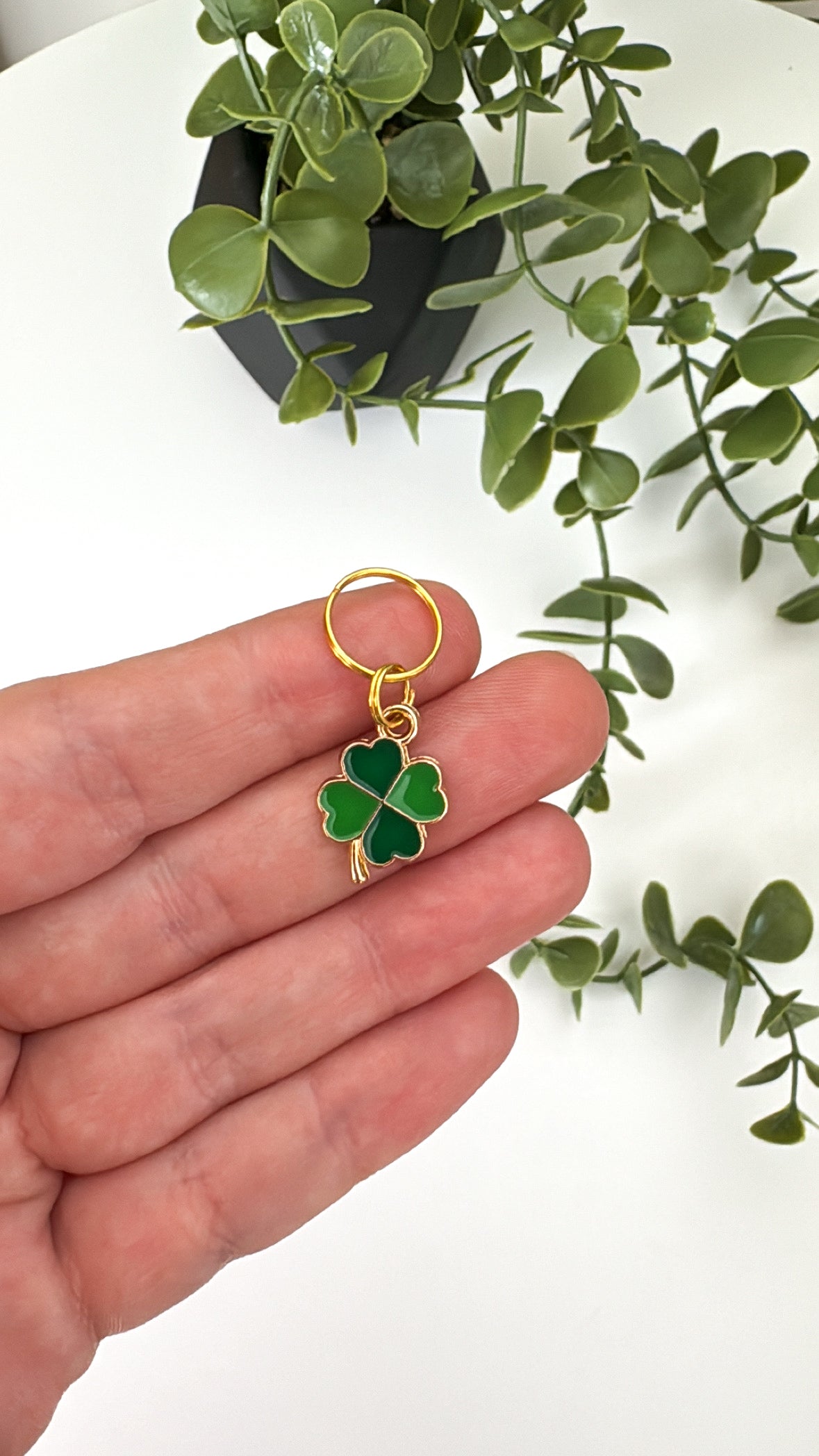 Shamrock Collar Charm