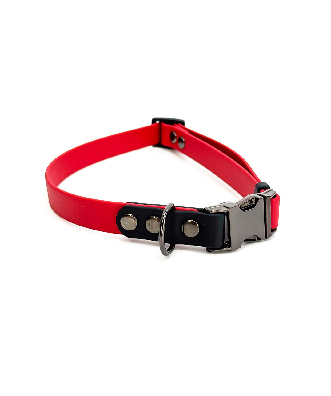 Side Release Adjustable BioThane Collar Dual Colours