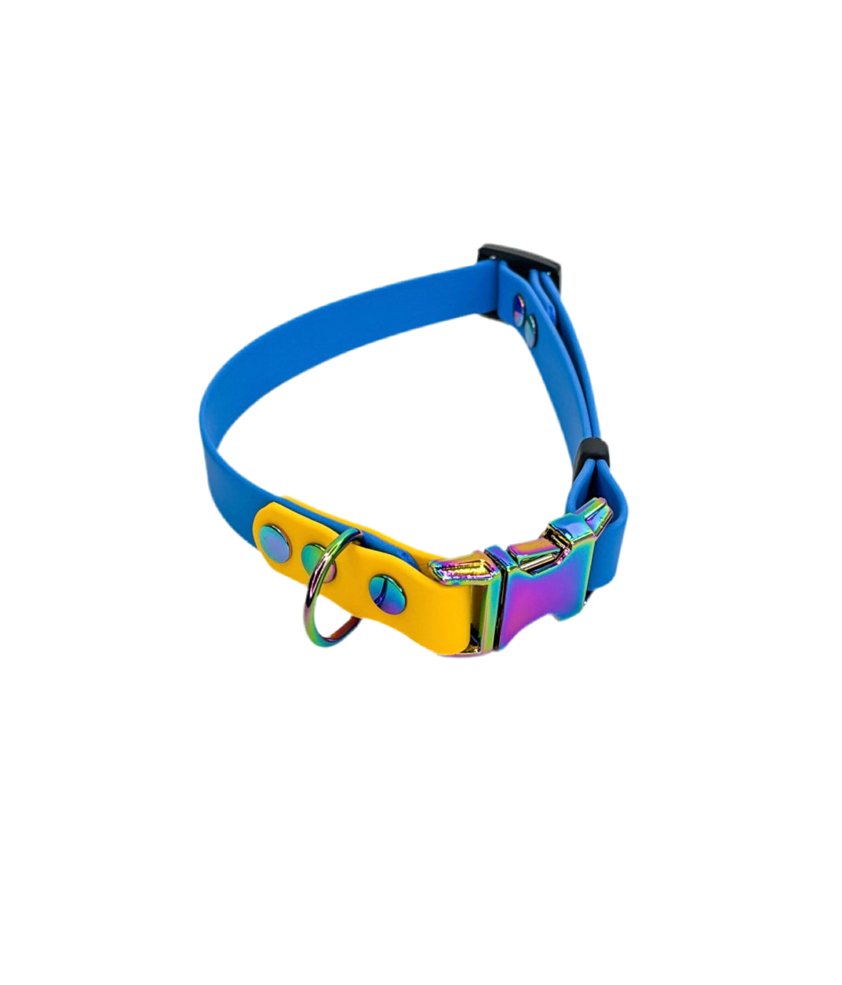 Side Release Adjustable BioThane Collar Dual Colours