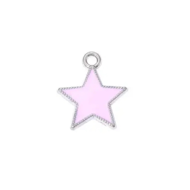Star Collar Charm (Pink)