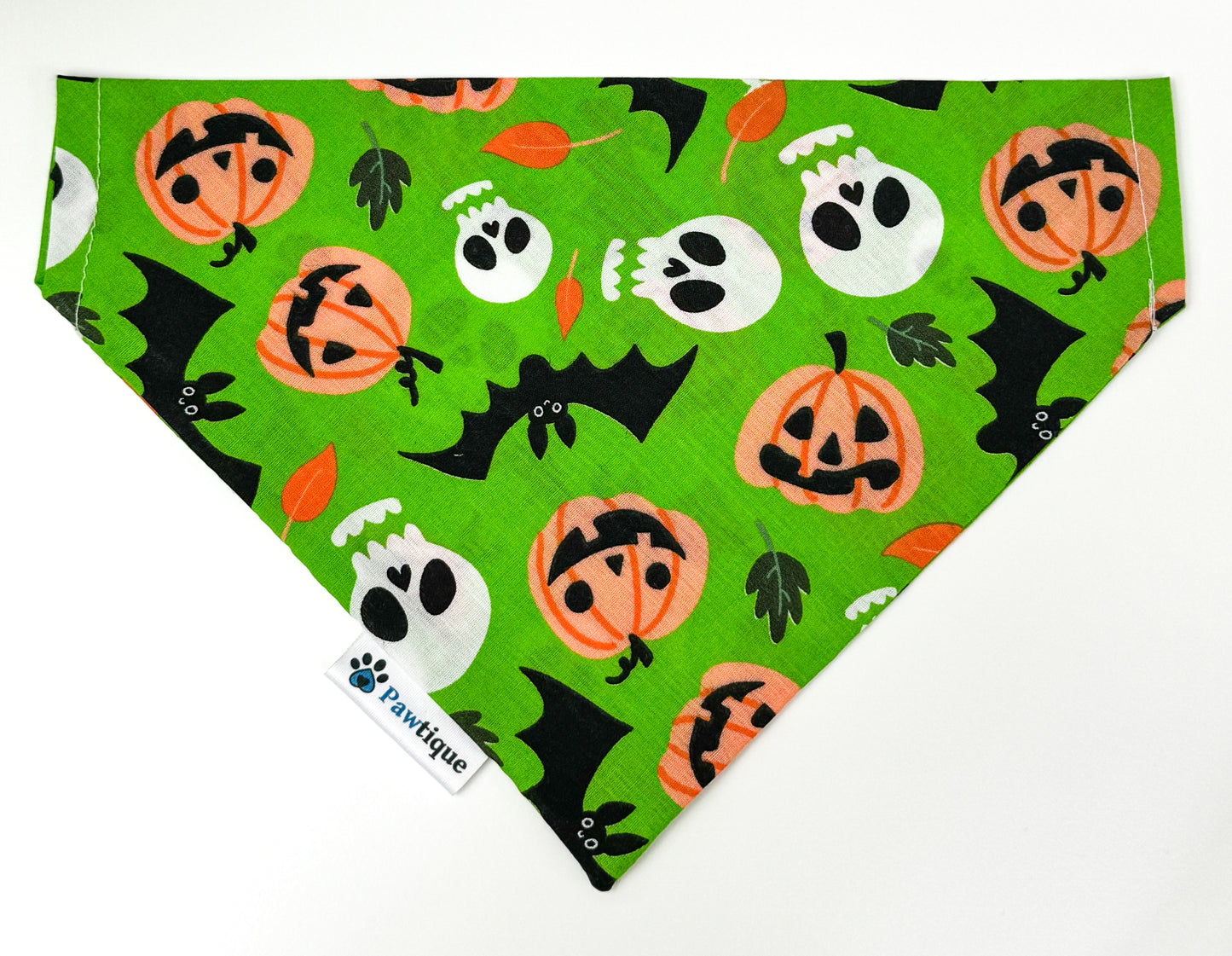 Pumpkin, Bats, Skull Dog Bandana