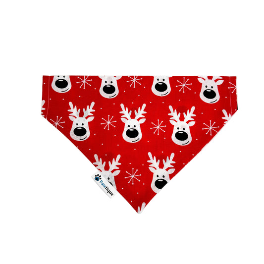 Reindeer Dog Bandana (Red)