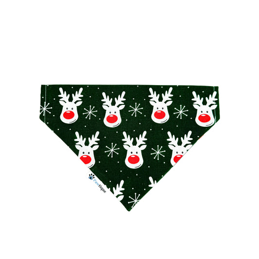 Reindeer Dog Bandana (Green)