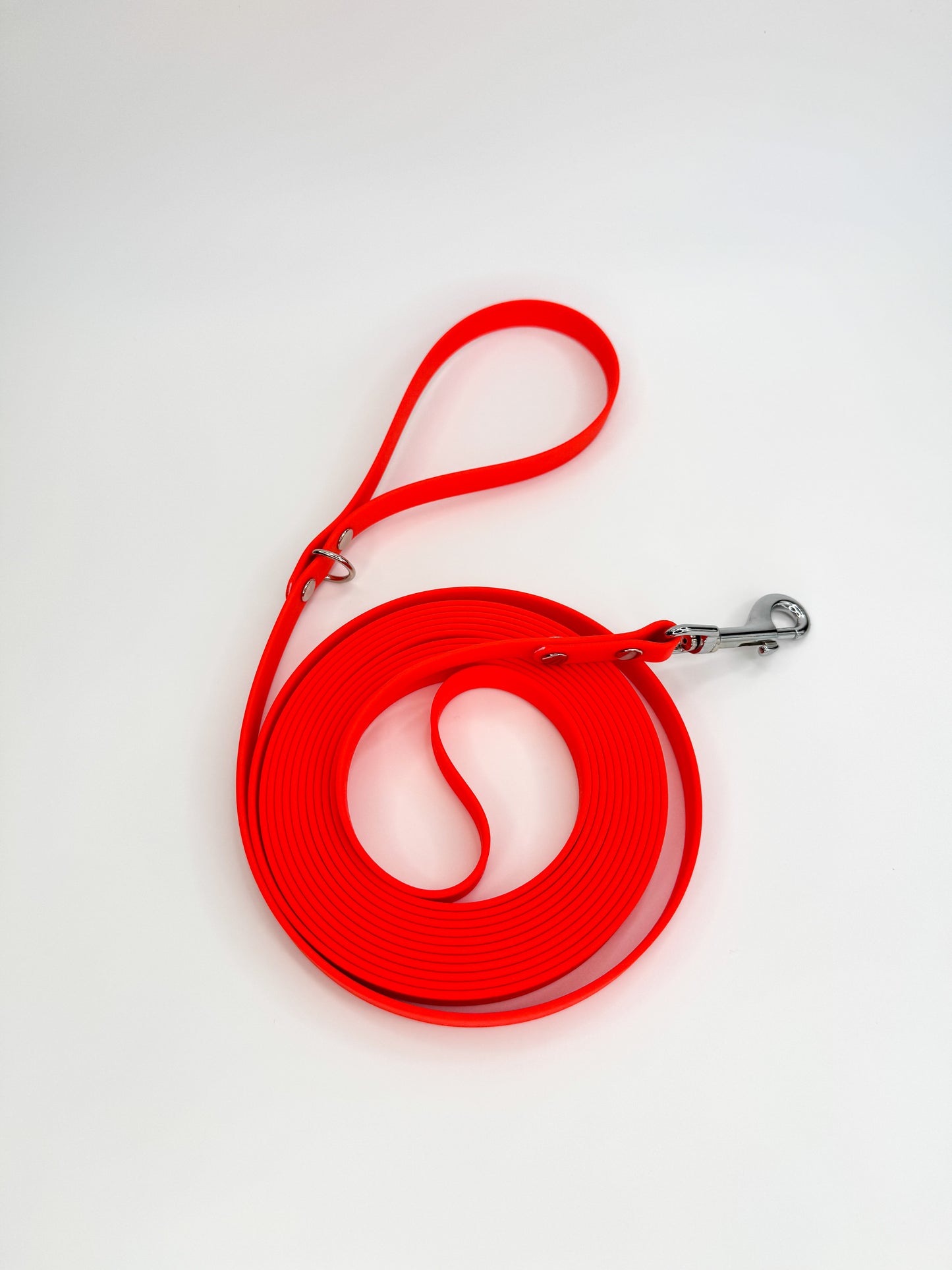 16ft Waterproof Webbing Long Line Lead Neon Orange