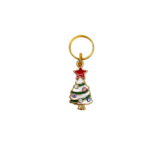 Christmas Tree sparkle Collar Charm