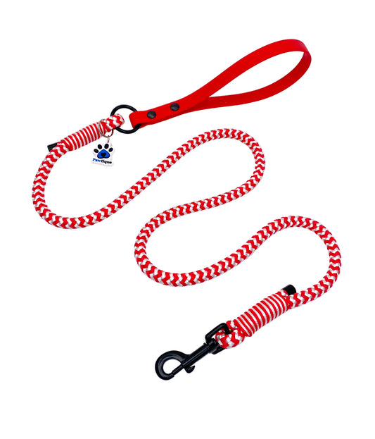 Candy Cane Swirl Rope Lead