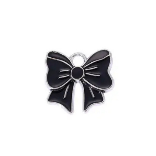Bow Collar Charm (Black)