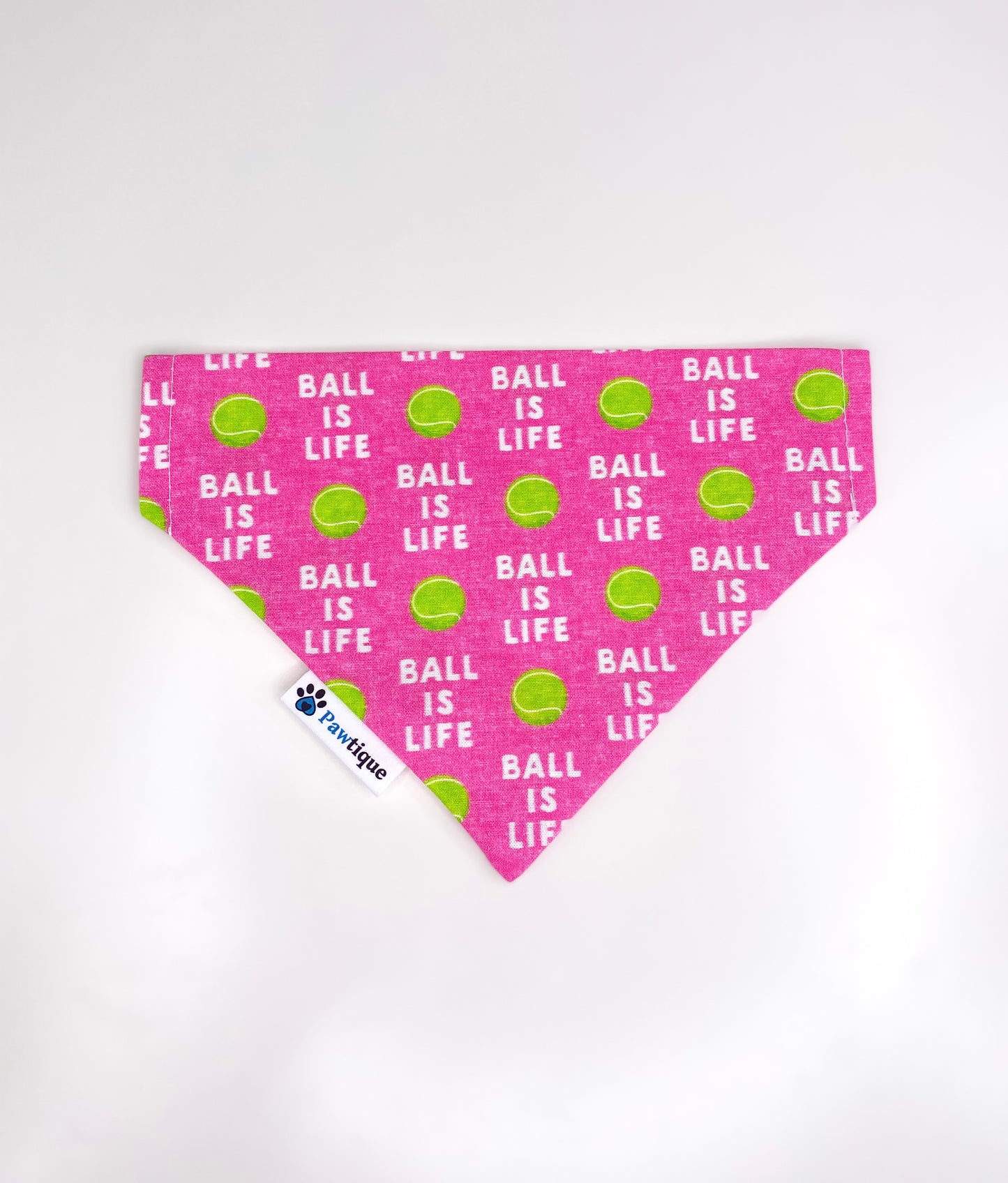 Ball is life Dog Bandana (Pink)