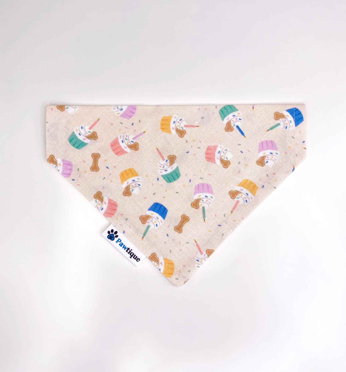 Pup cake Dog Bandana (Cream)