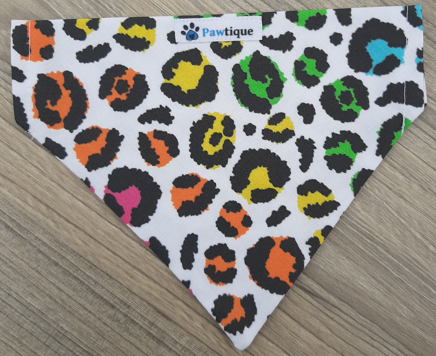 Rainbow Leopard Print Bandana