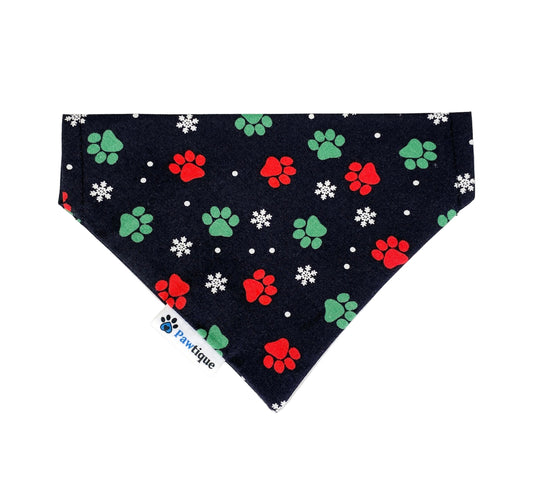 Snowflake and Paws Bandana