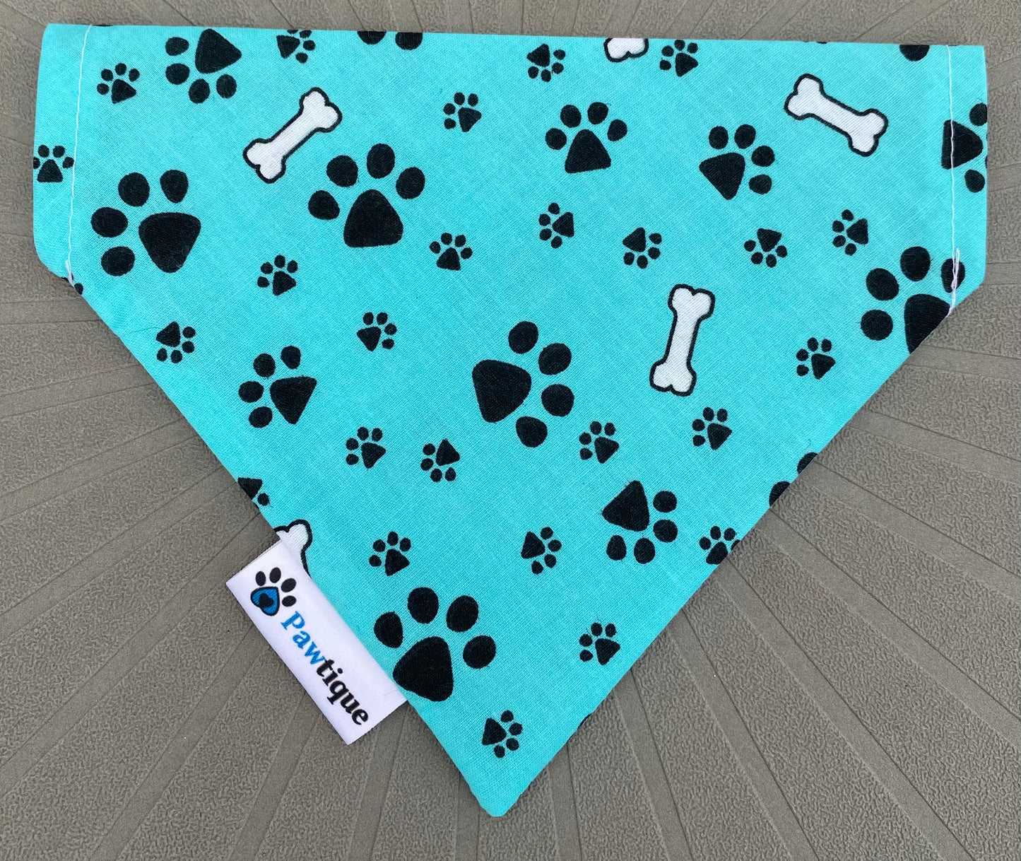 Paws (Aqua) Bandana