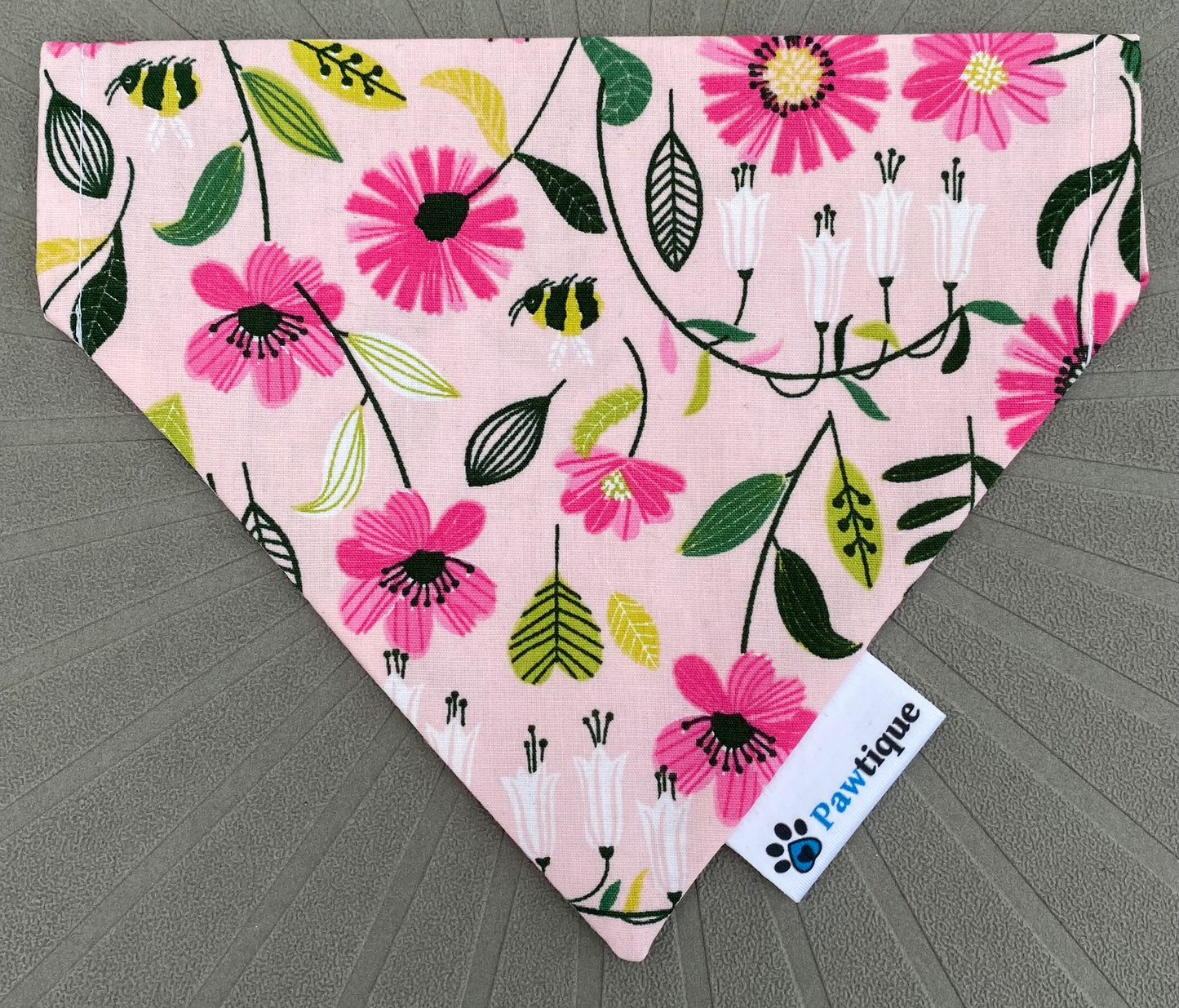 Pink Floral Bandana