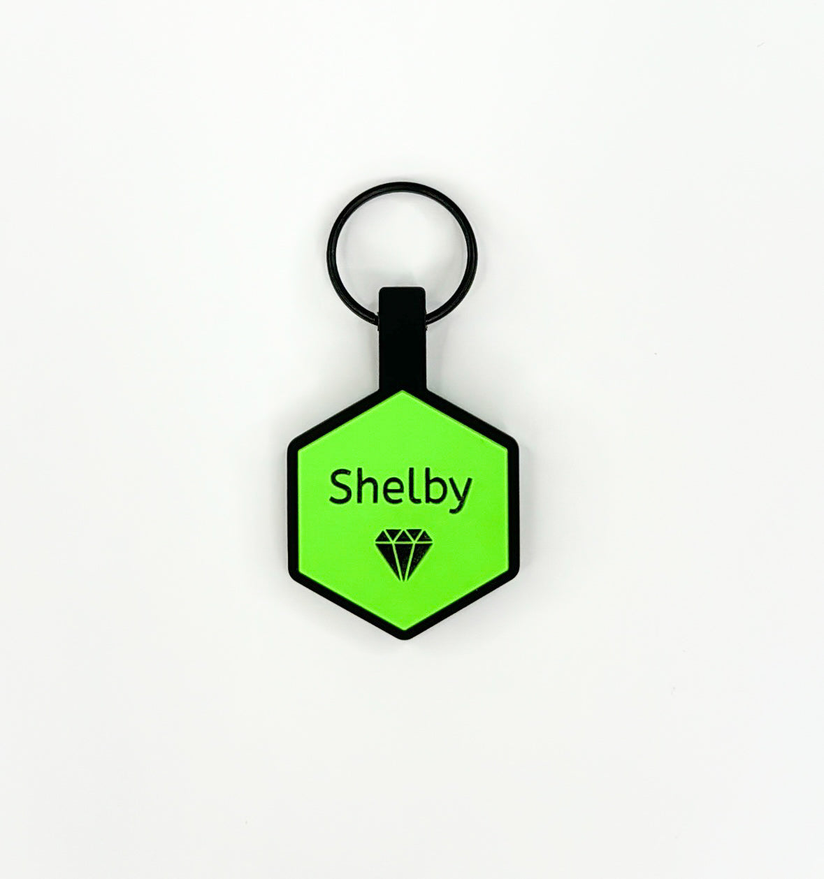 Diamond Silicone ID Tag