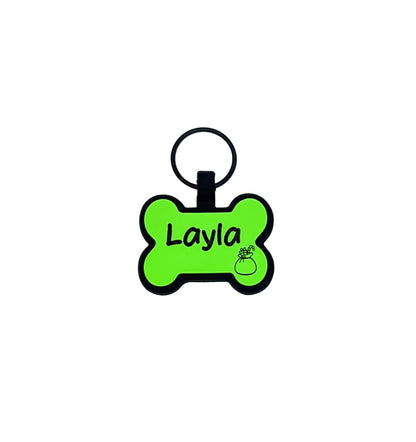 Christmas Bone Silicone ID Tag