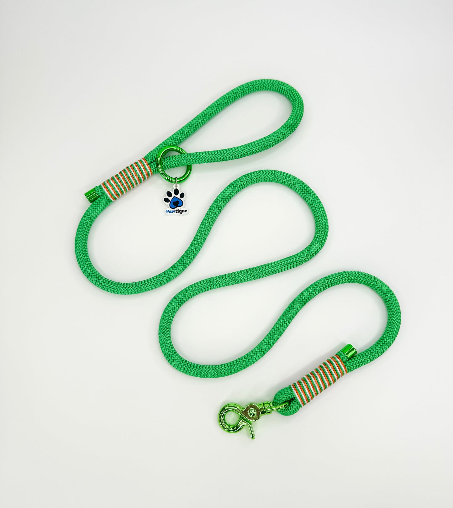 Irish Rope Lead (Green Hardware)