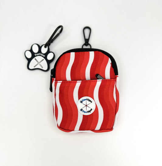 Candy Cane Walkies Pouch + Hands Free Waste Bag Carrier