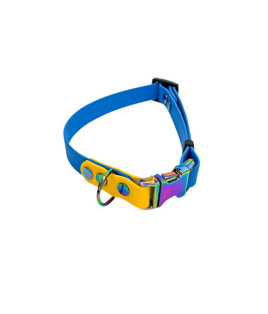 Side Release Adjustable BioThane Collar Dual Colours