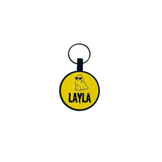 Halloween Round Silicone ID Tag
