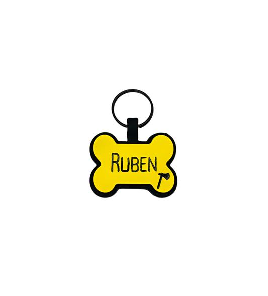 Halloween Bone Silicone ID Tag