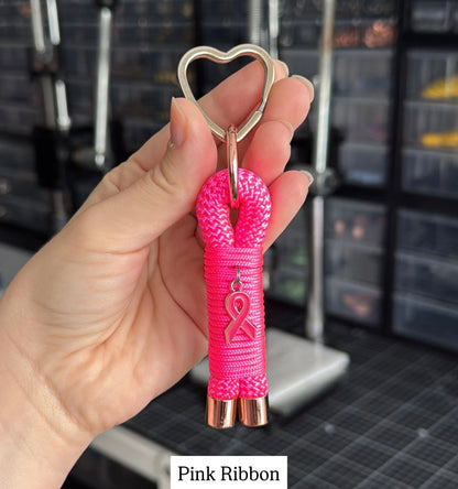 Breast Cancer Awareness Rope Keychain