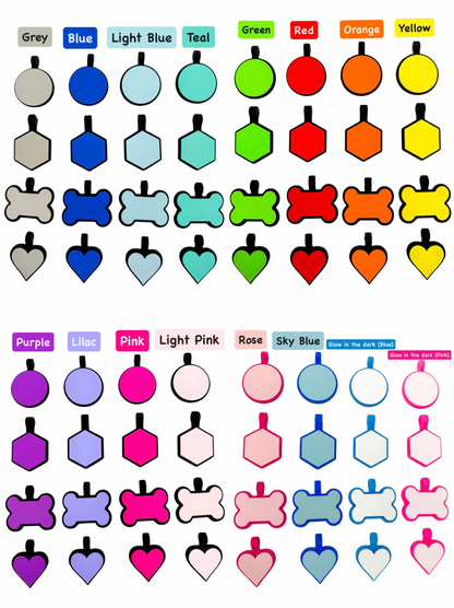 Halloween Bone Silicone ID Tag