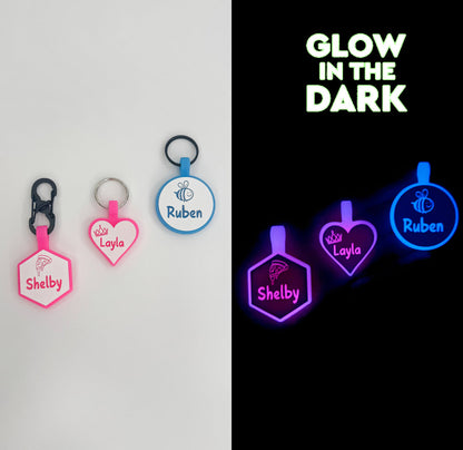 Halloween Bone Silicone ID Tag