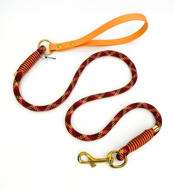 Rustic Amber Rope Lead