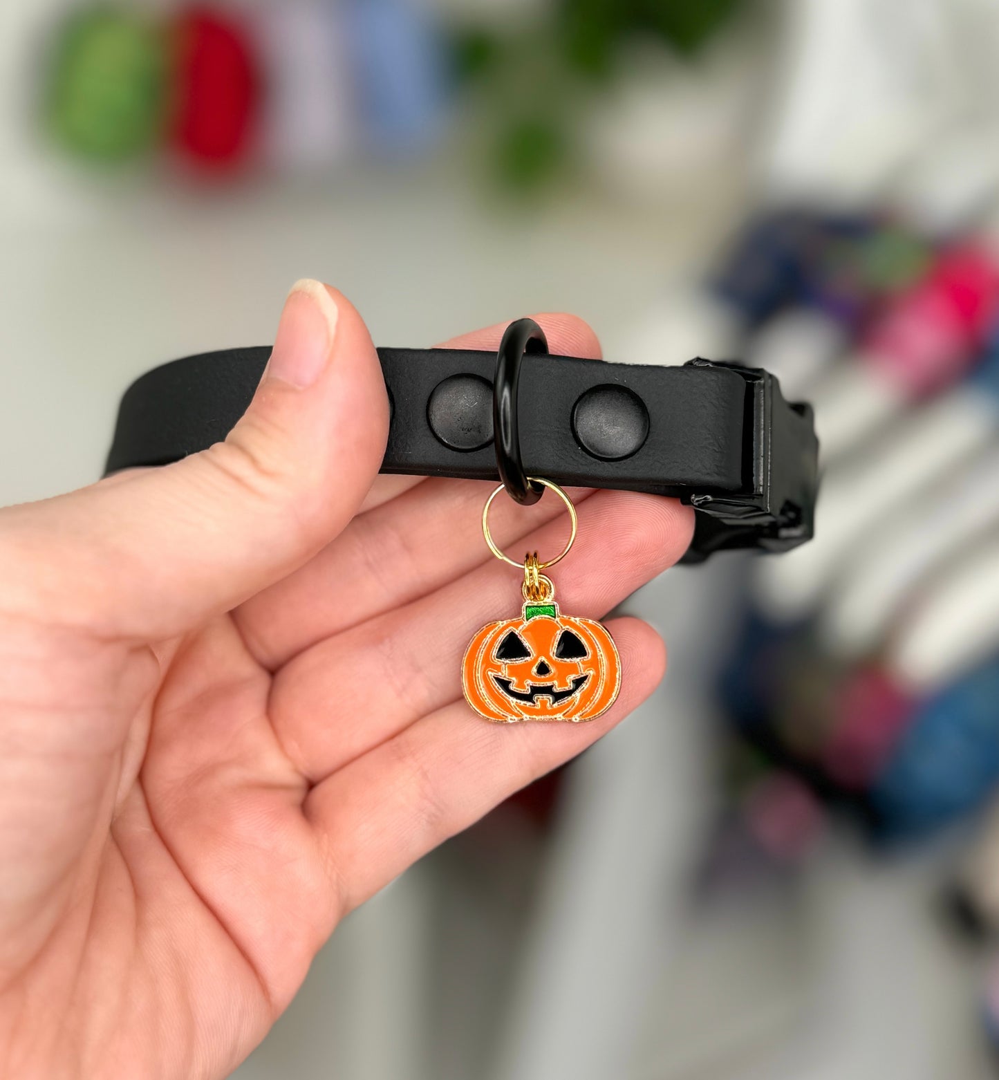 Pumpkin Collar Charm