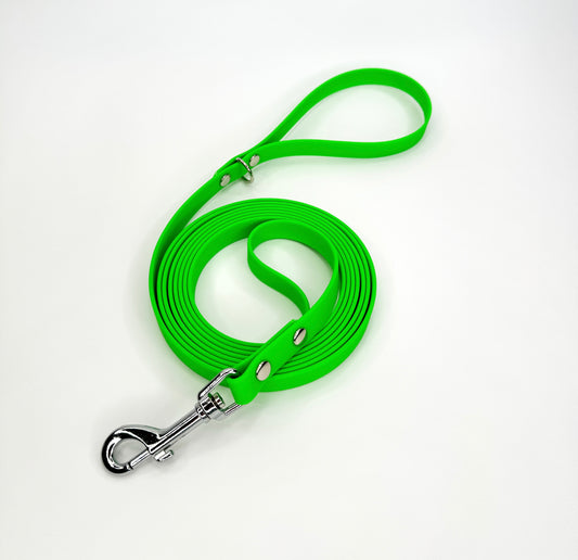 10ft Waterproof Webbing Long Line Lead Neon Green