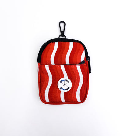 Candy Cane Walkies Pouch + Hands Free Waste Bag Carrier