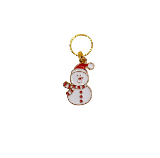 Snowman Collar Charm
