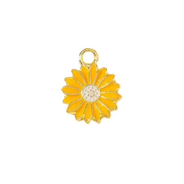 Sunflower Collar Charm