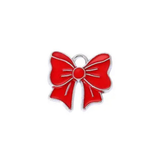 Bow Collar Charm (Red)