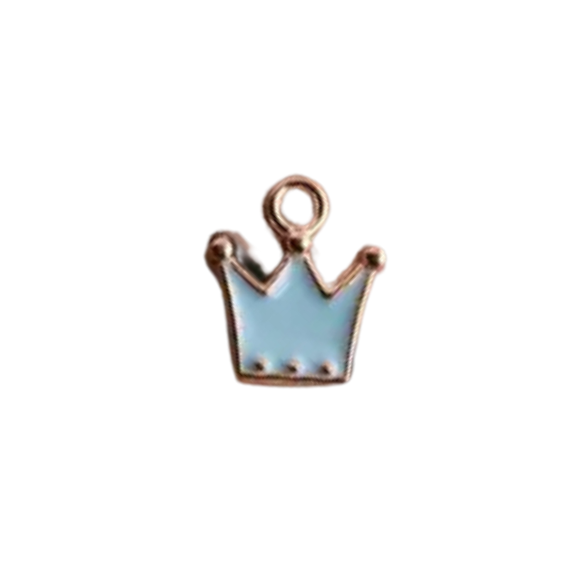 Crown Collar Charm (Blue)