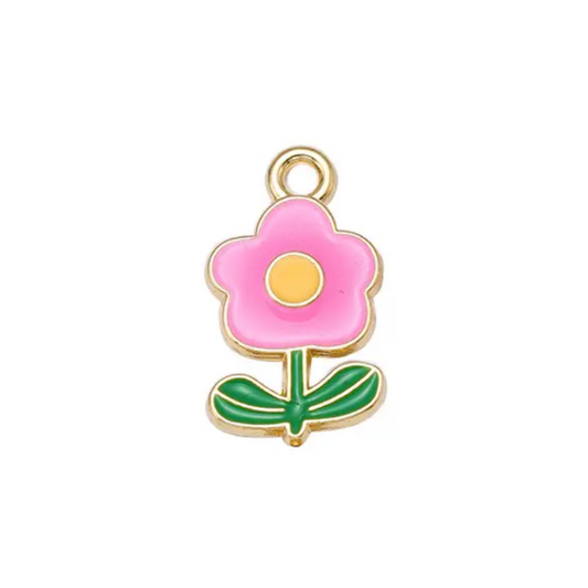 Spring Flower (Pink) Collar Charm