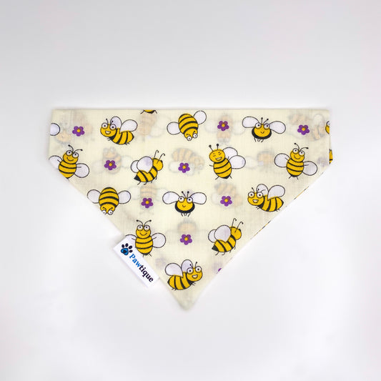 Bee Happy (Cream) Bandana