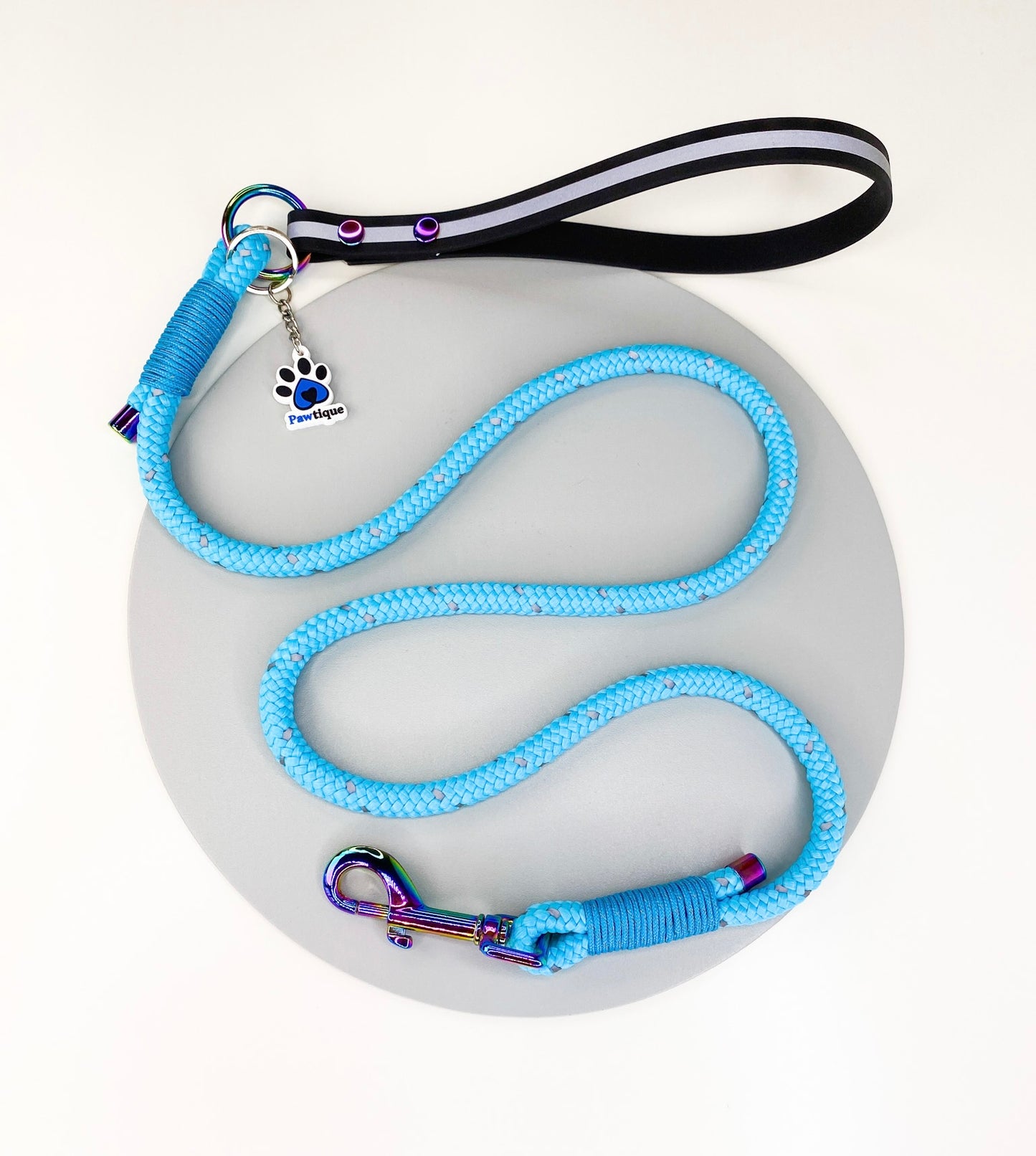 Reflective Rope lead (Turquoise)