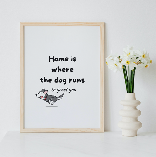 Home is where the dog runs to greet you